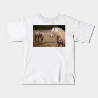 Shaggy Horses Kids T-Shirt